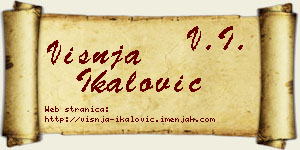 Višnja Ikalović vizit kartica